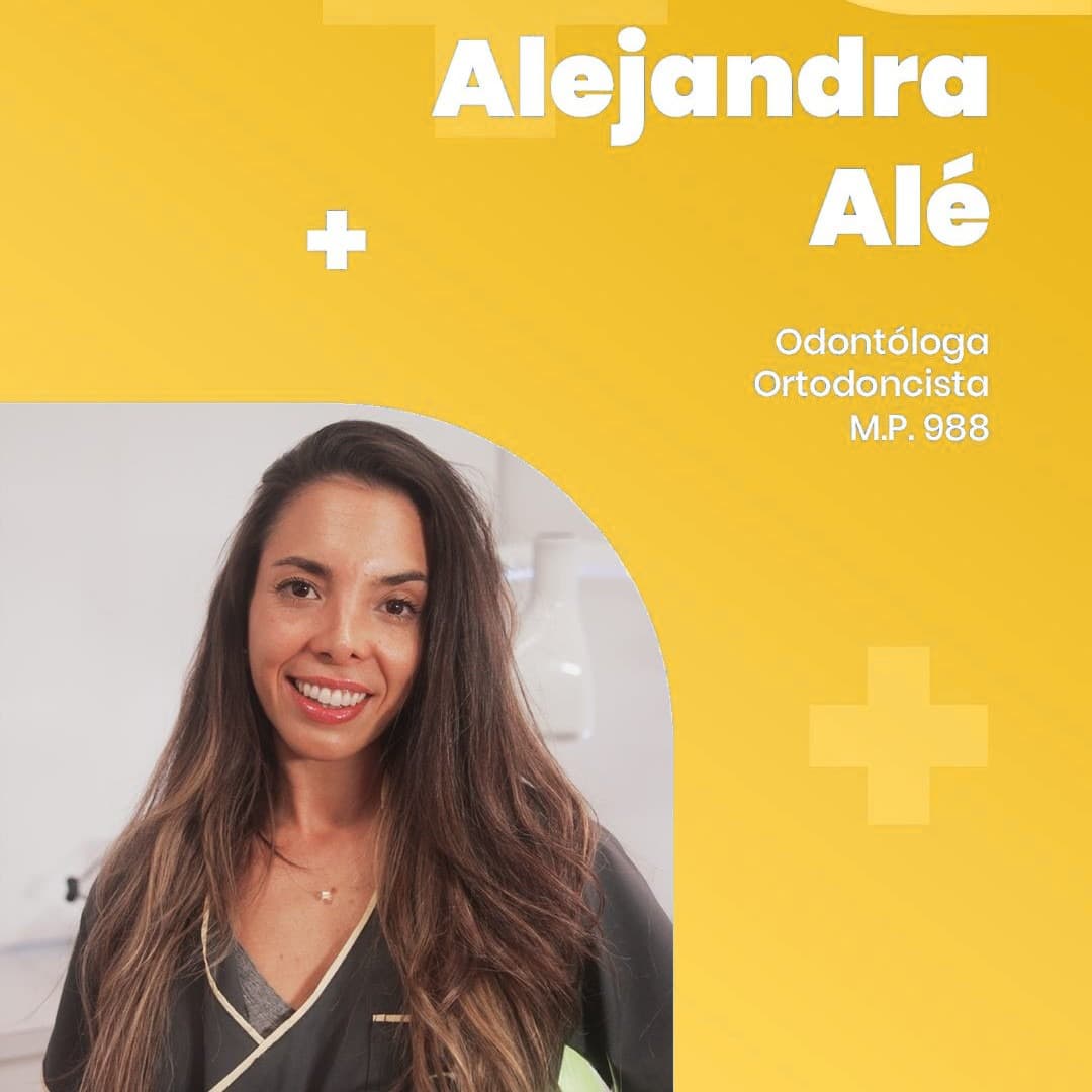 Dra. Alejandra Alé — Odontóloga Ortodoncista · M.P. 988